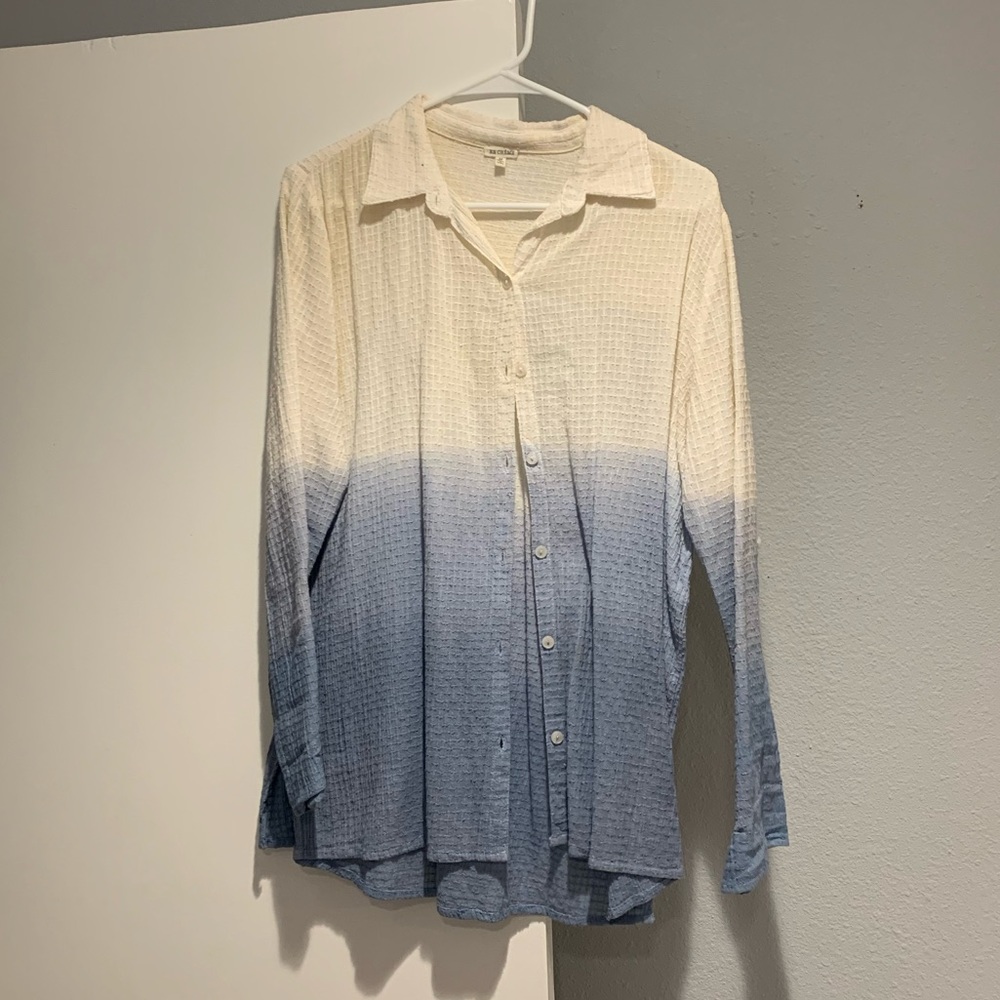 Linen Blue Ombré Shirt